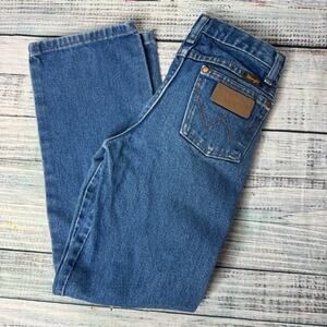 Wrangler Pocket Patch Straight Leg Jeans Kids 12 Reg